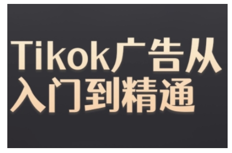 Tiktok Ads实操教程，Tiktok广告从入门到精通-猫抓网赚